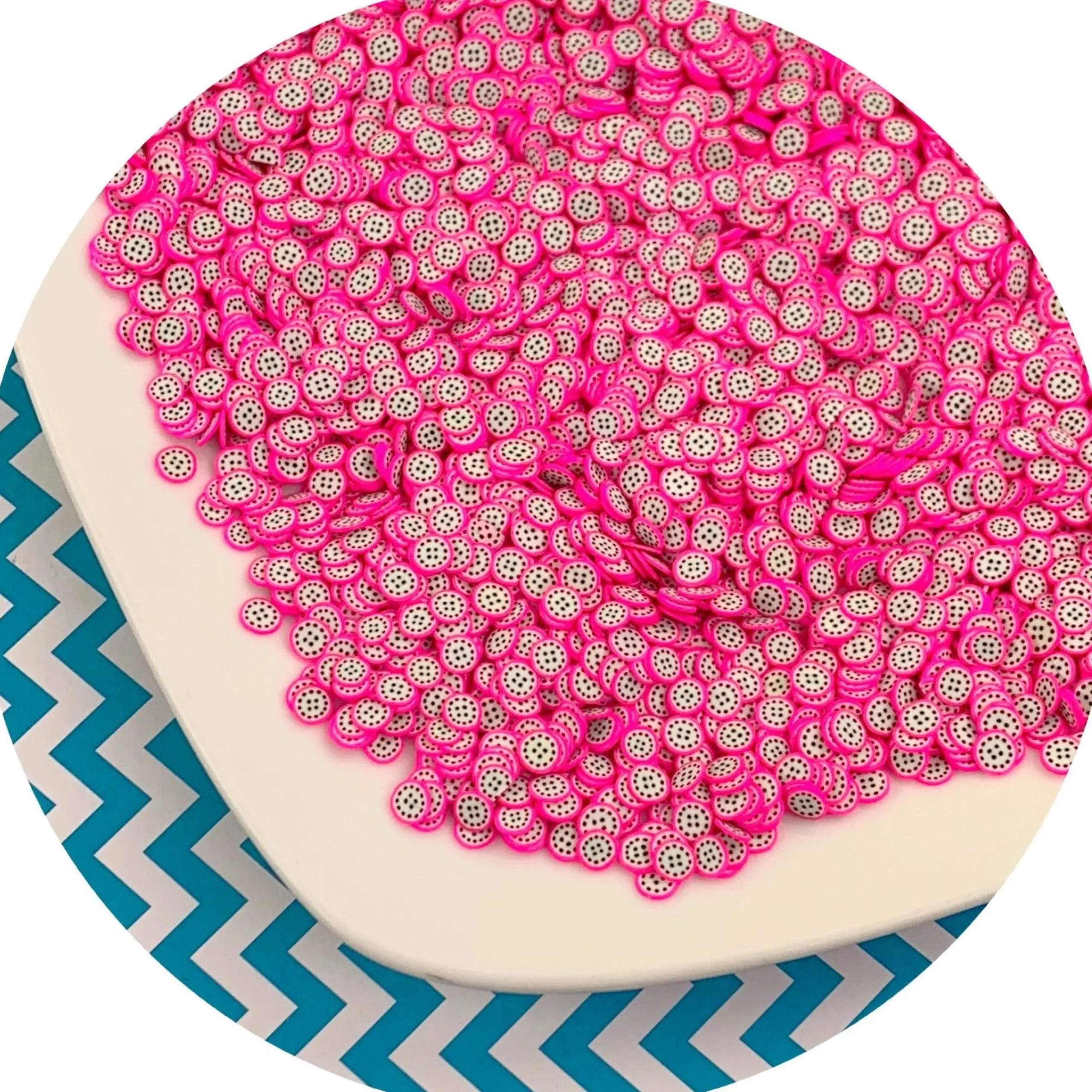 Dragon Fruit Fimo Slices