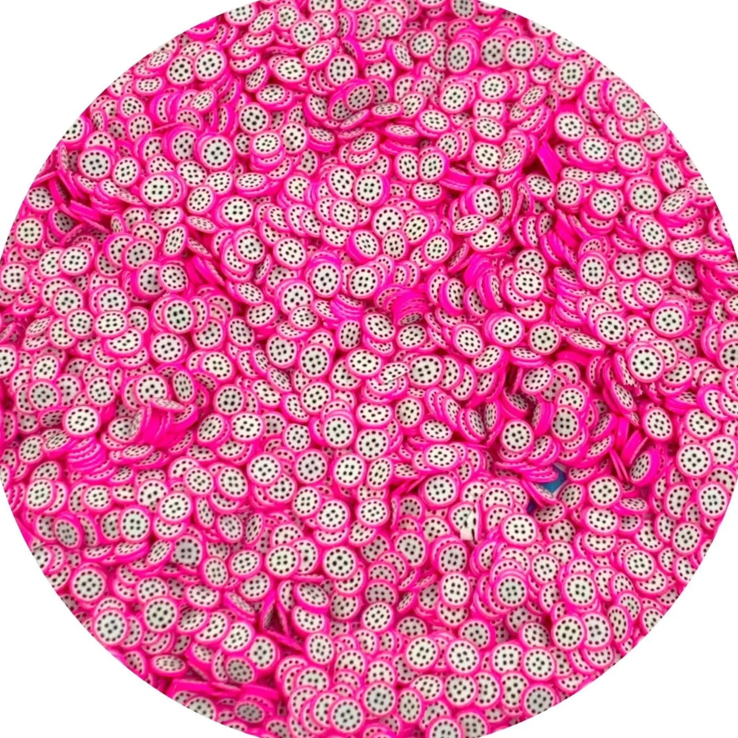 Dragon Fruit Fimo Slices