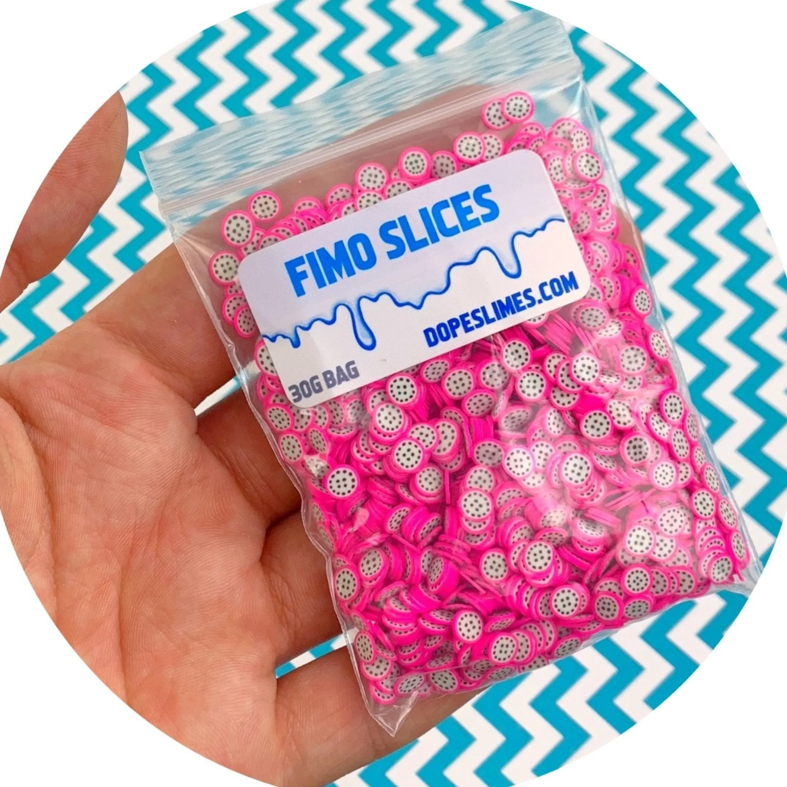 Dragon Fruit Fimo Slices