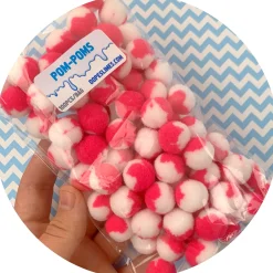 Duo Colored Pom Poms