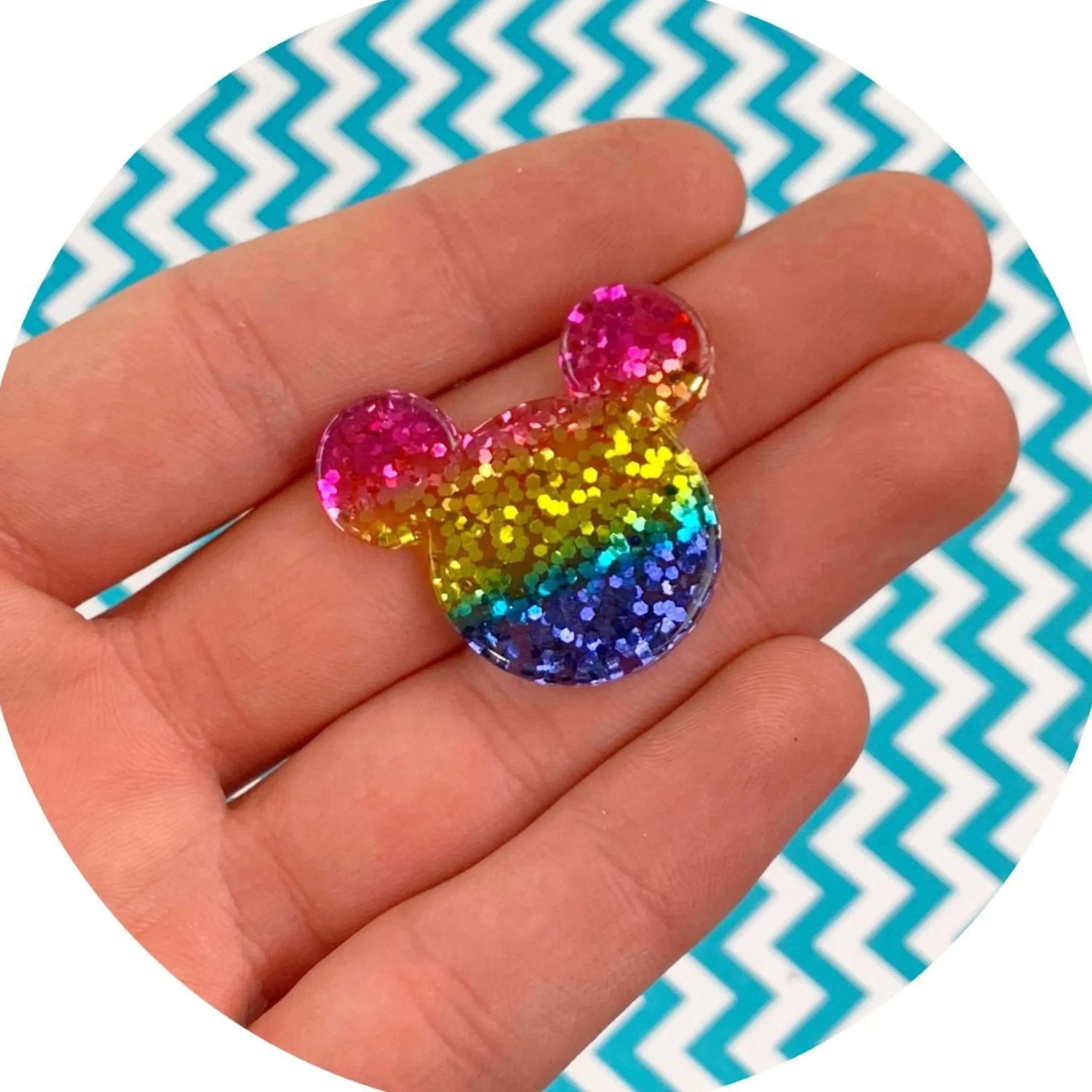 Holographic Mickey Mouse Charm