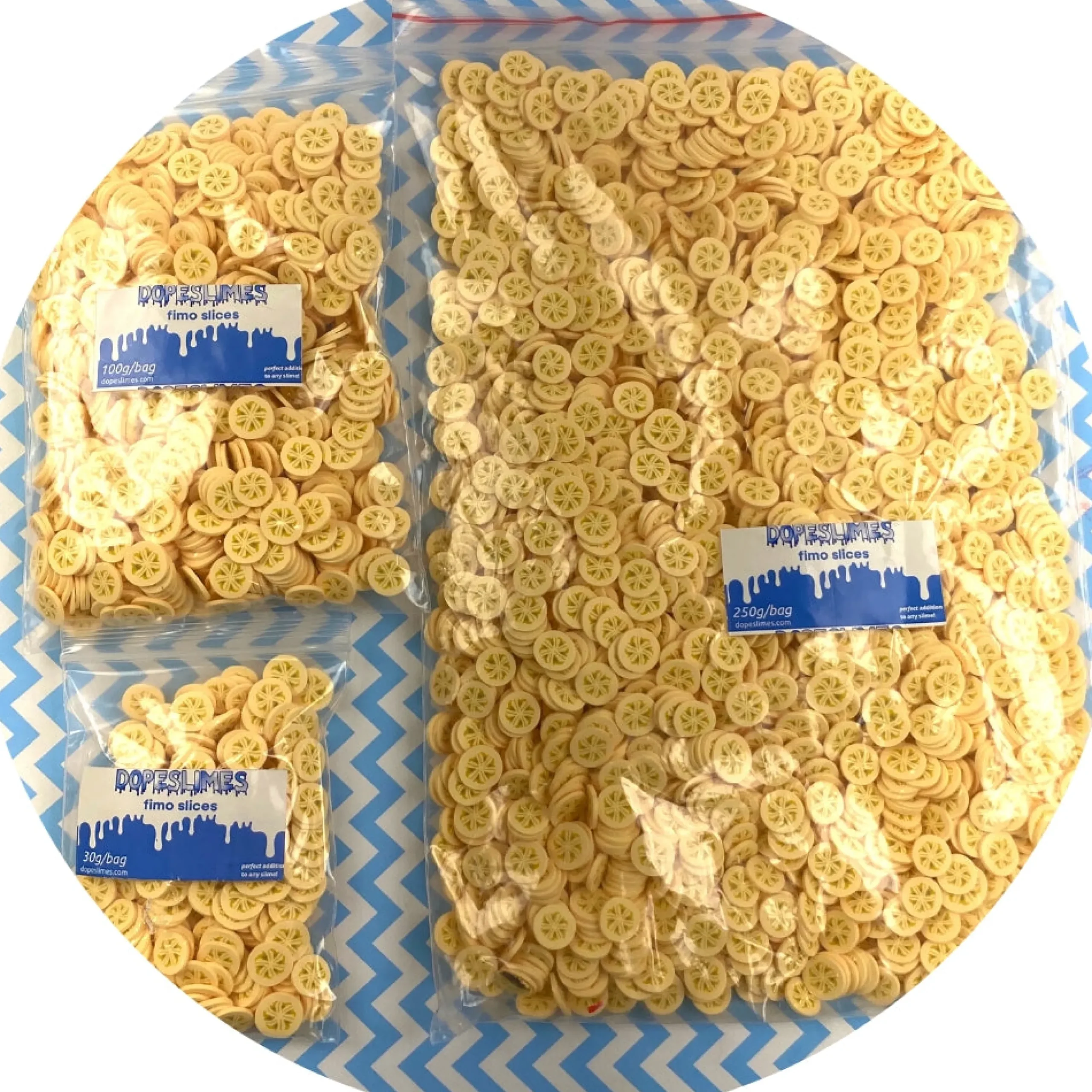 Jumbo Banana Fimo Slices