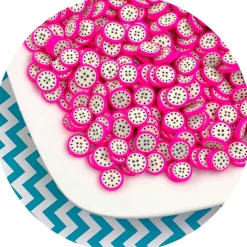 Jumbo Dragon Fruit Fimo Slices