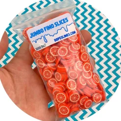 Jumbo Orange Fruit Fimo Slices