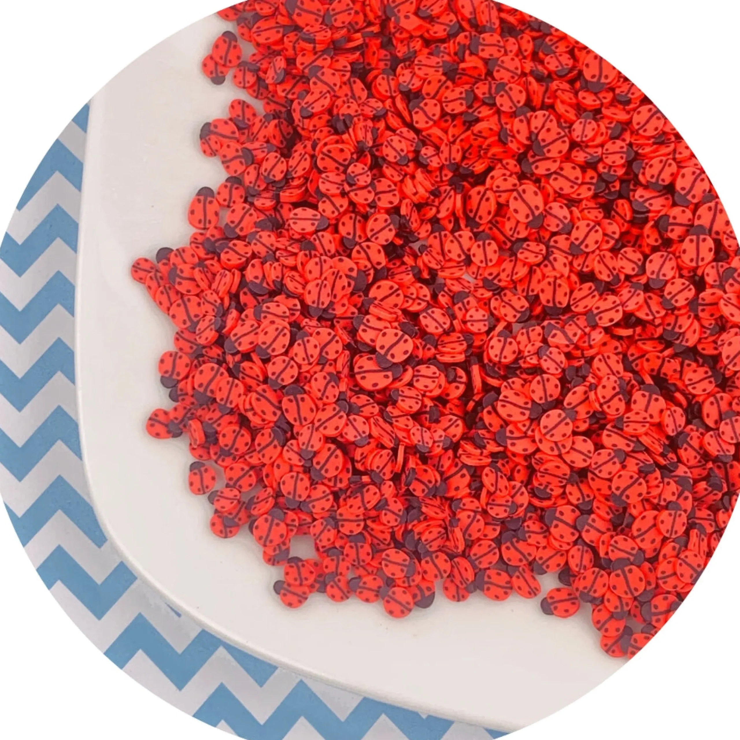 Lady Bug Fimo Slices