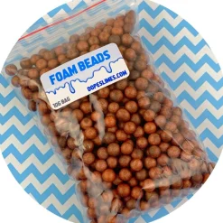 Large Brown Foam Beads
