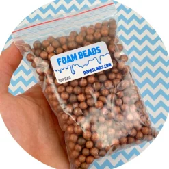 Large Brown Foam Beads