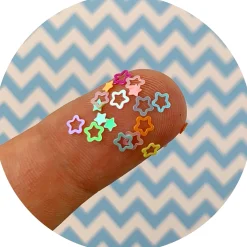Multi Colored Stars Glitter