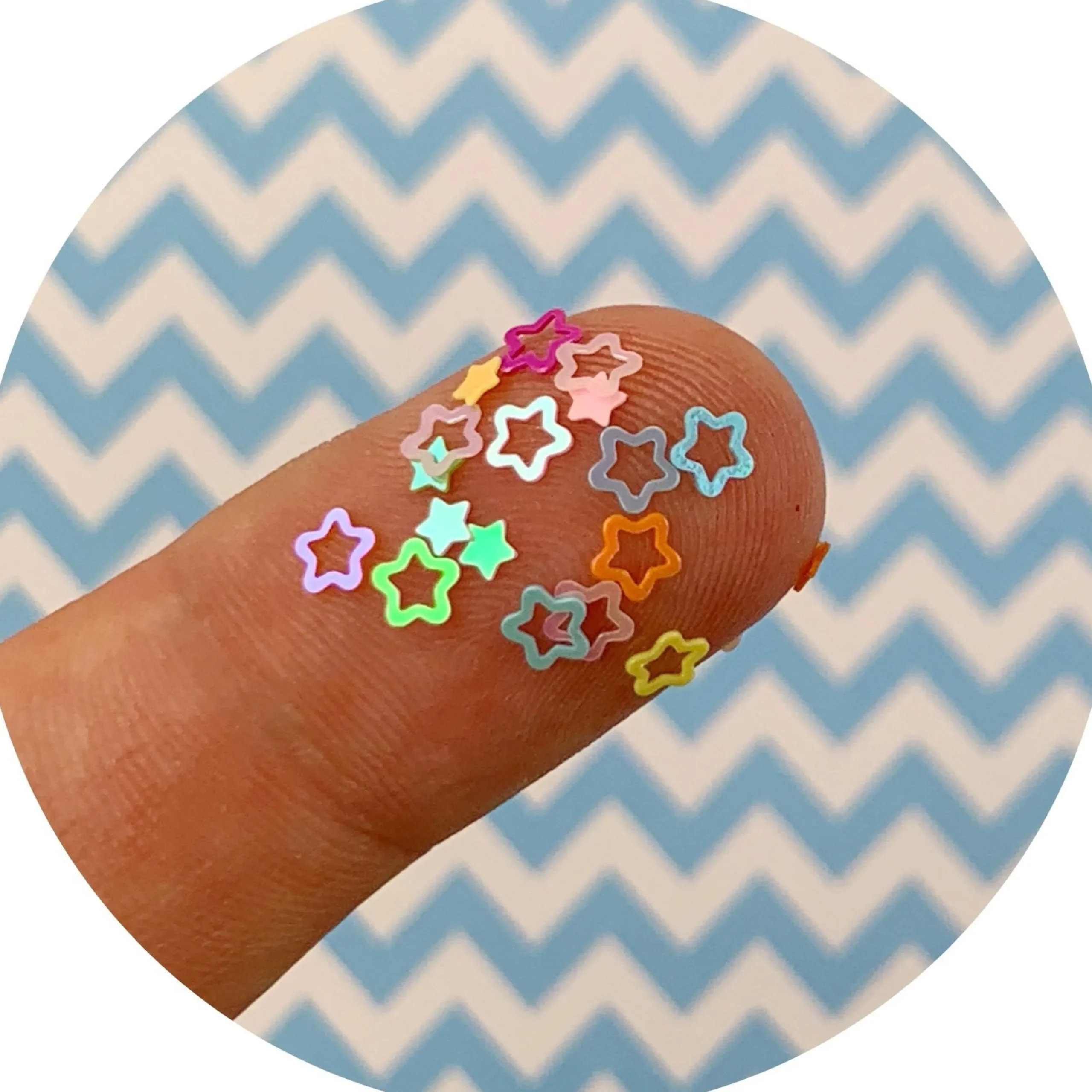 Multi Colored Stars Glitter