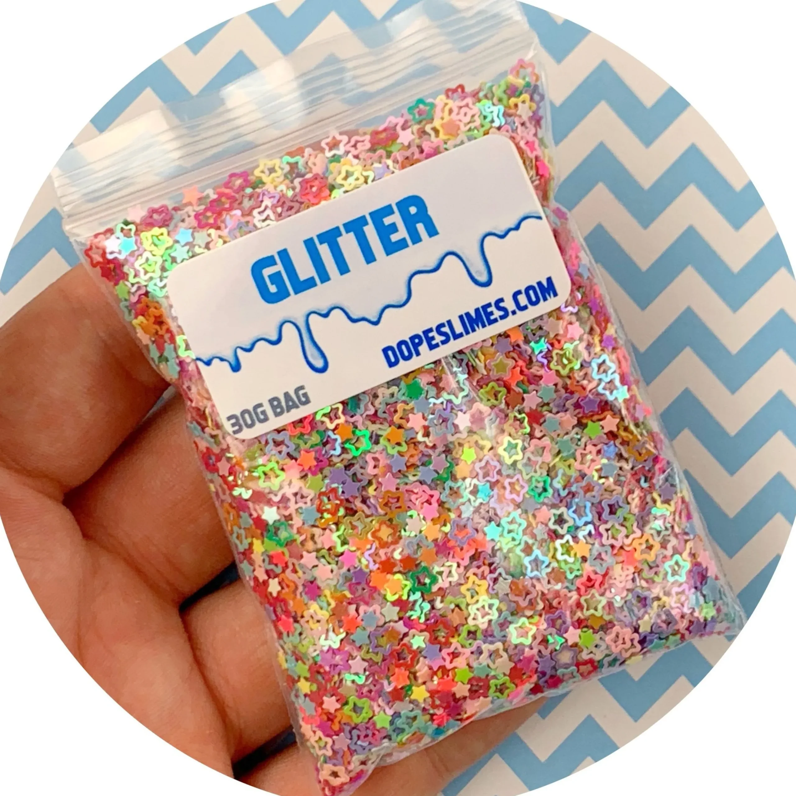 Multi Colored Stars Glitter