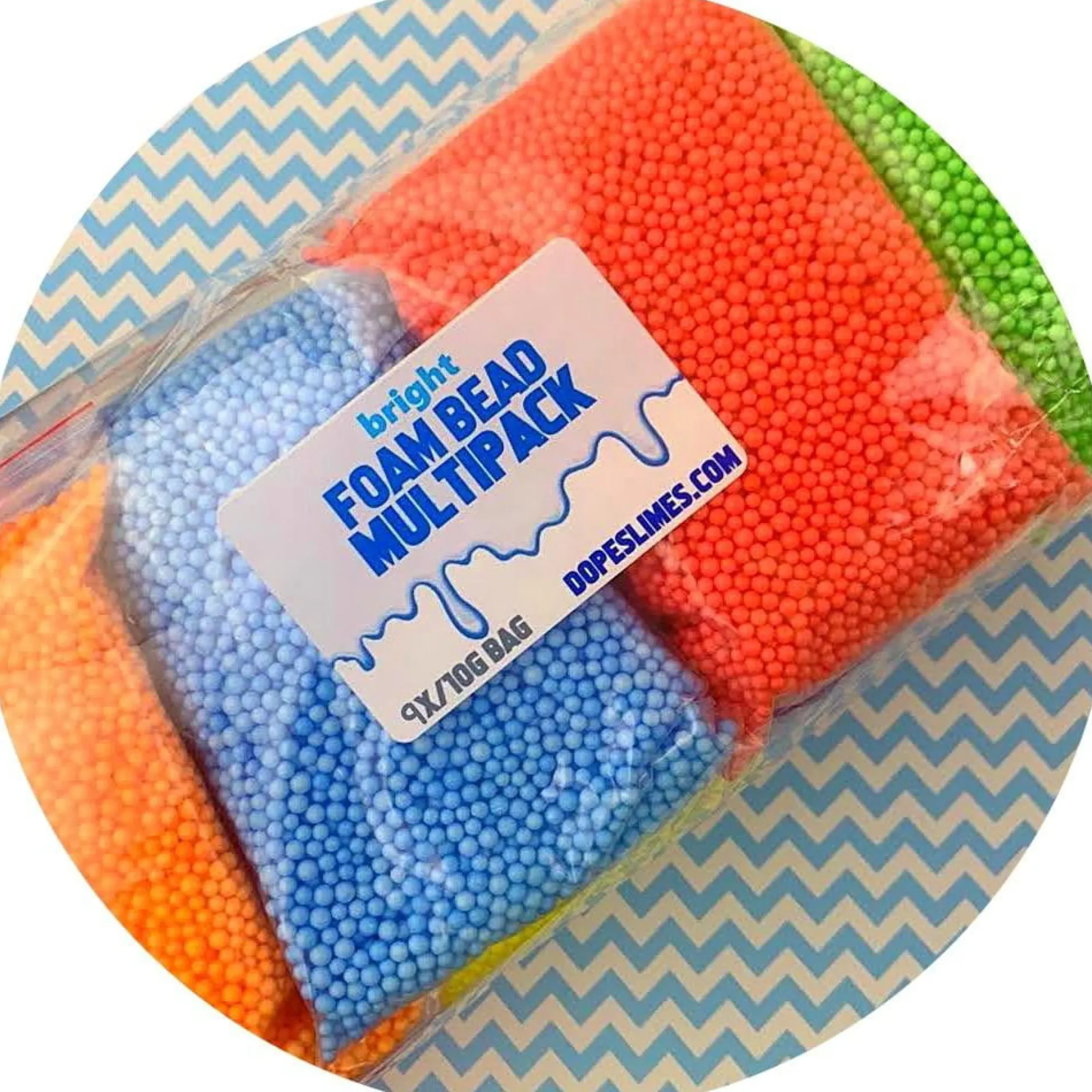 Multi-Pack Small Bright Foam Beads