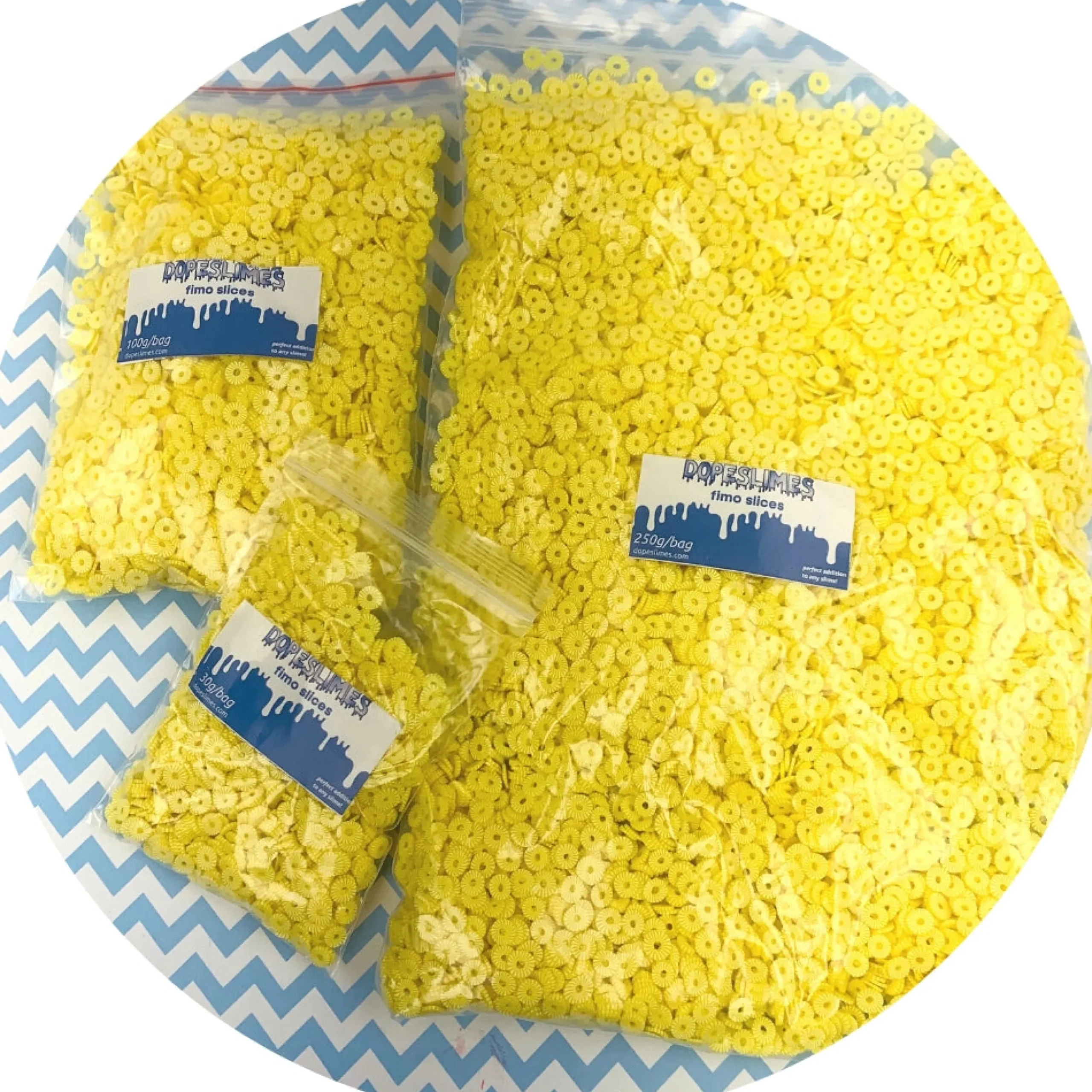 Pineapple Ring Fimo Slices