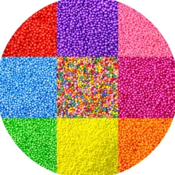 Small Bright Foam Beads