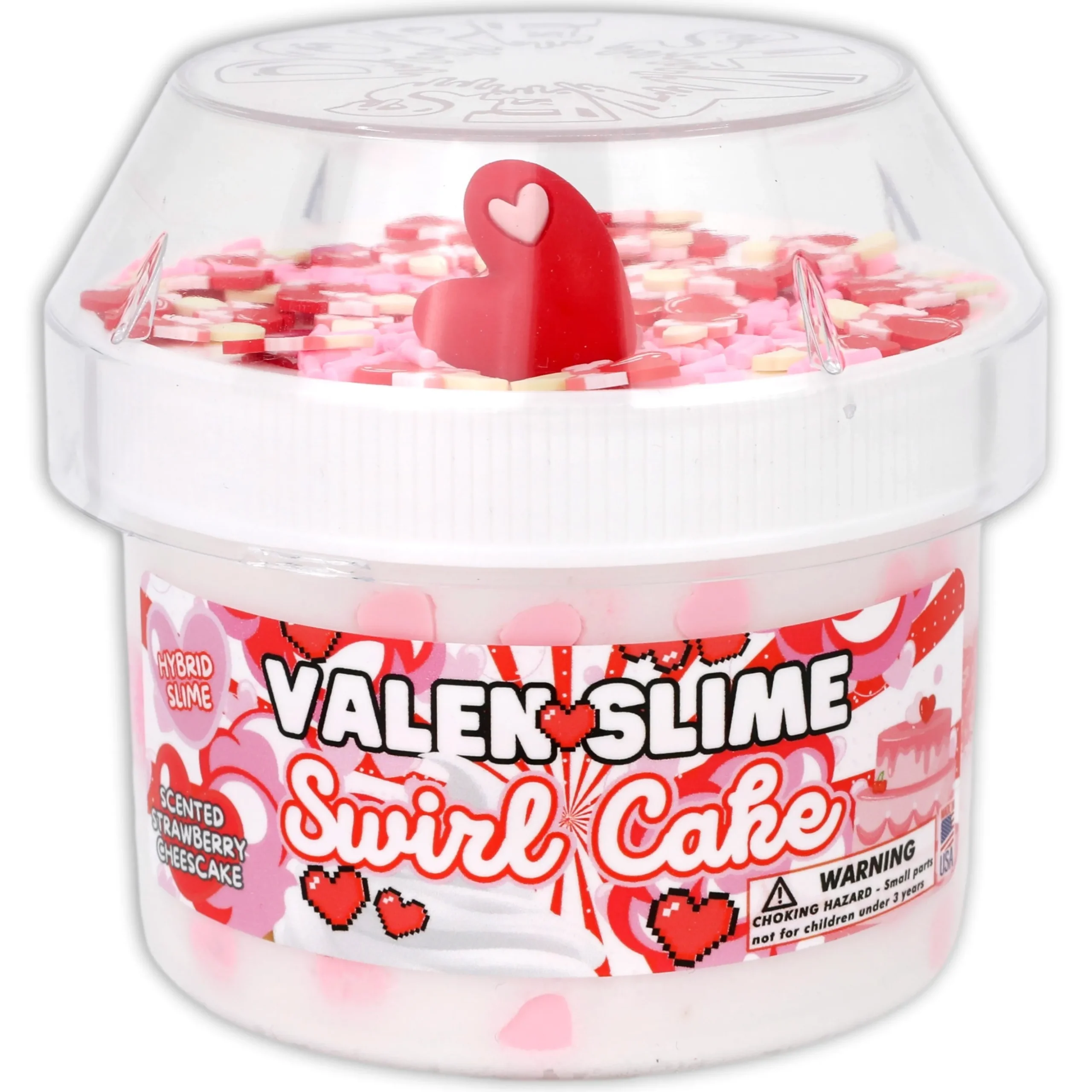 Valenslime Swirl Cake