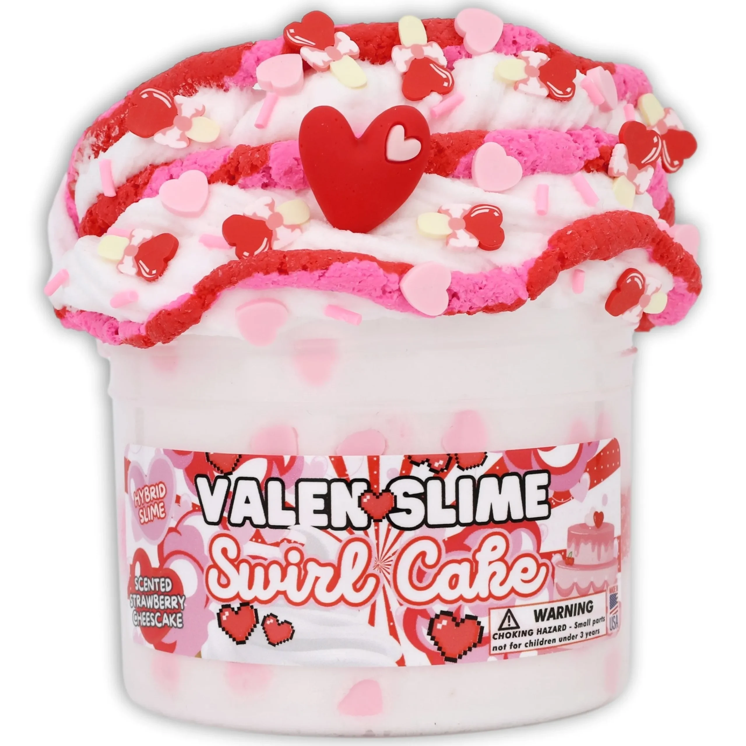 Valenslime Swirl Cake